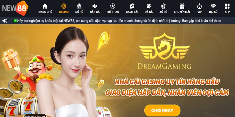 Casino New88 - Sảnh game bài trực tuyến chất lượng, thưởng hấp dẫn